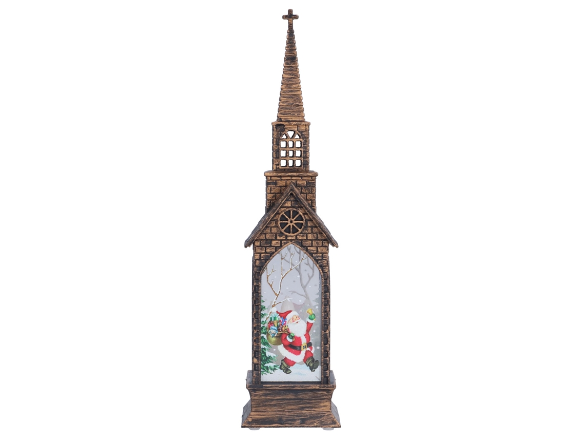 Lanterna de Natal com Luzes, Castiçal, Decoração de Mesa de Natal CHABERLU