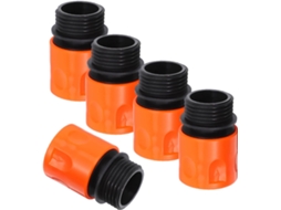 Conjunto De 5 Conexões Rápidas Para Mangueira Com Rosca Externa 3/4",