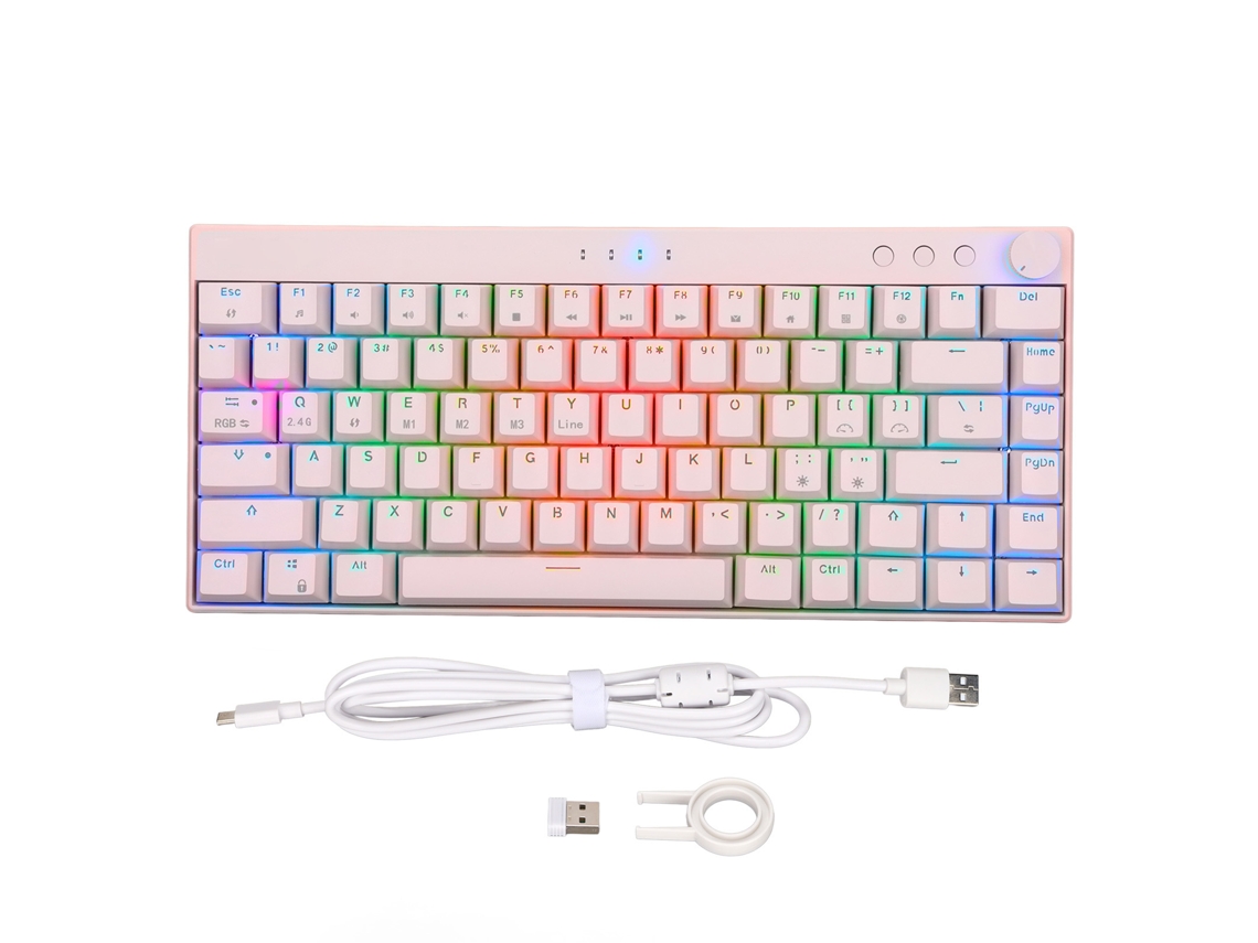 Teclado Numérico Inalámbrico con Panel Táctil, 22 Teclas, Bluetooth 4.2, 2.4G, USB-C, 500mAh | S/MARCA