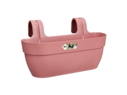 ELHO - Vaso de Flores - Vibia Campana Easy Hanger Grande - Rosa Empoeirado - Varanda Externa - L 24,1 x L 46 x A 26,5 cm