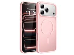 Capa De Celular Fosca, Magnética E Com Toque Aveludado, Resistente A Quedas.rosa - Iphone 16
