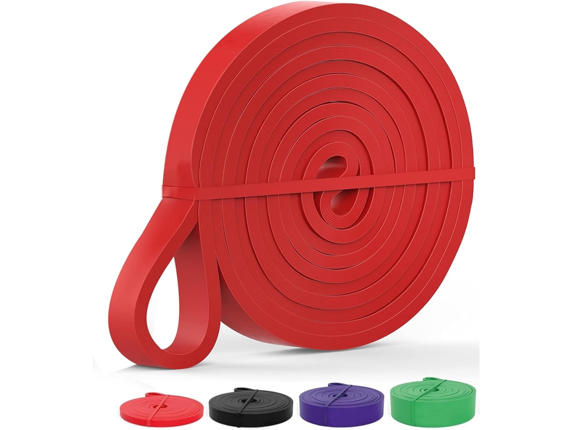 Banda de resistência YUYSAN para puxar, 3 peças, para treino de força, ajuda em pull ups, vermelho, XL, látex natural