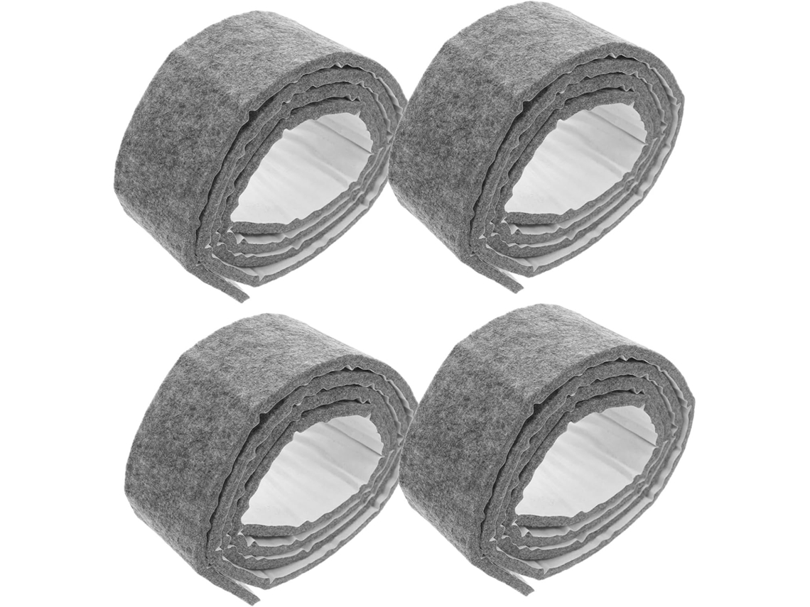 Lifkome 4 Rolos De Fita Adesiva Feltro Para Proteção Móveis Fácil Aplicar E Remover