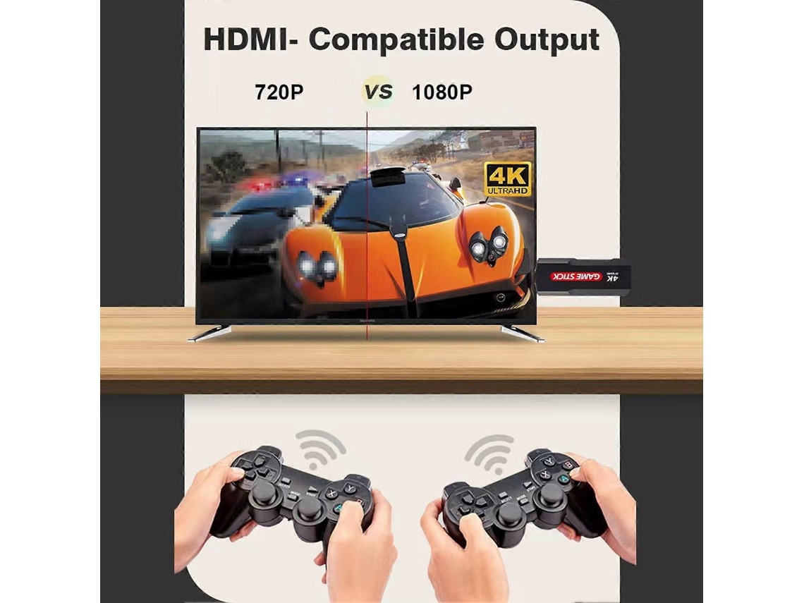 Console de Jogos Portátil, Jogos, Joystick, Caixa com Mais 30.000 Integrados e Dois Contr Oles para Competitivos. GOKOCO