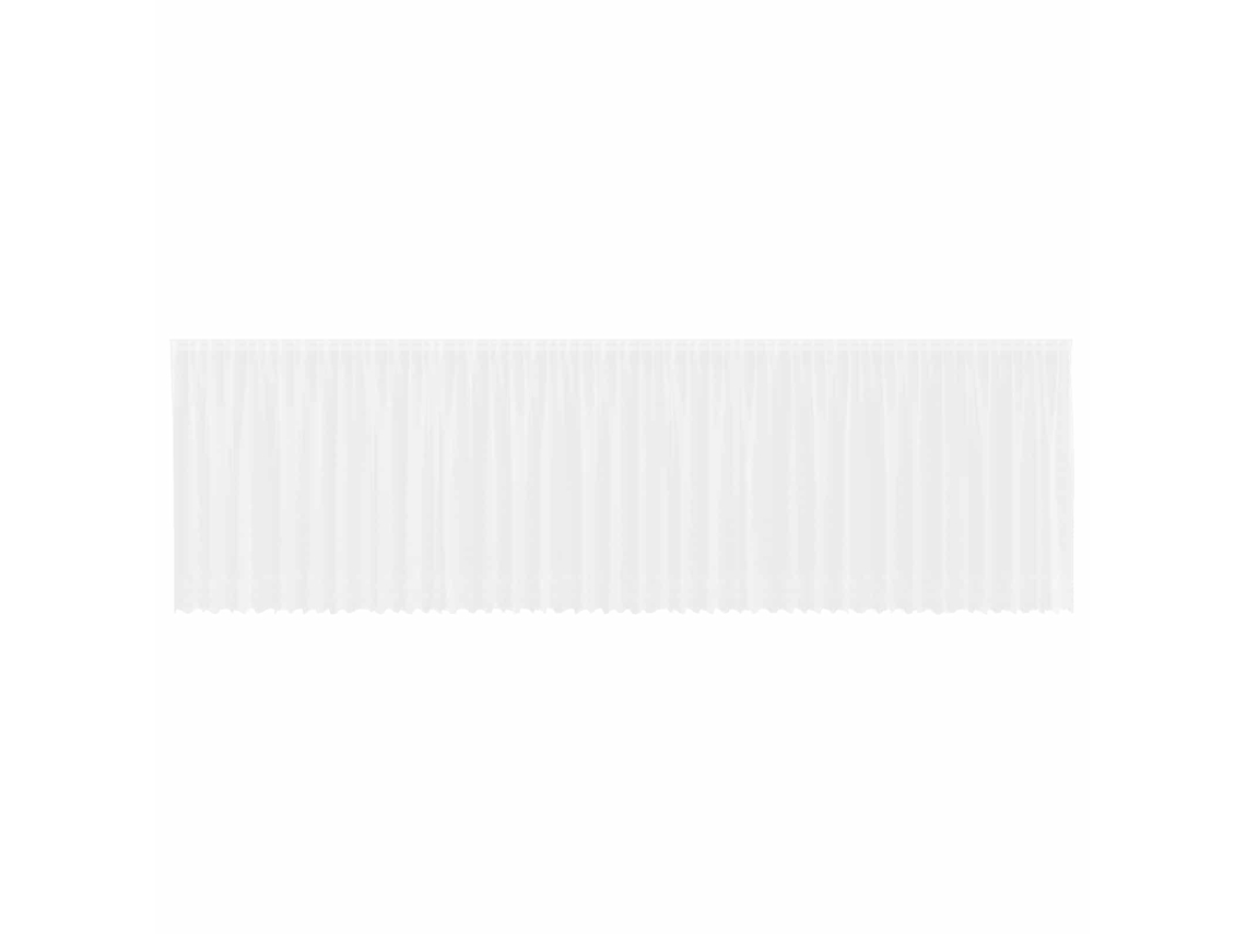 Maison Exclusive - Cortina De Renda Com Cortinas Branco 180 X 900 Cm Poliéster