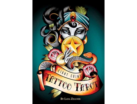 Livro eight coins' tattoo tarot de lana zellner (inglês)