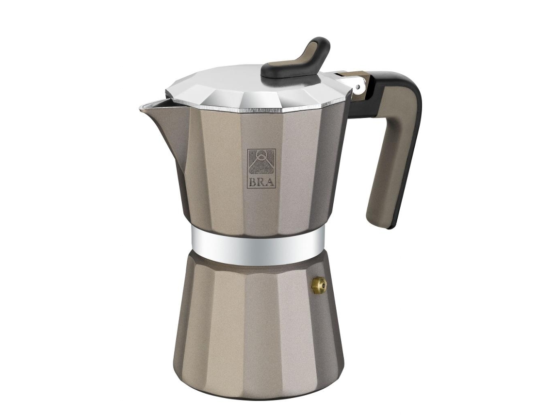 Bra 170578 Máquina de Café Manual Cafeteira Italiana Preto Titânio