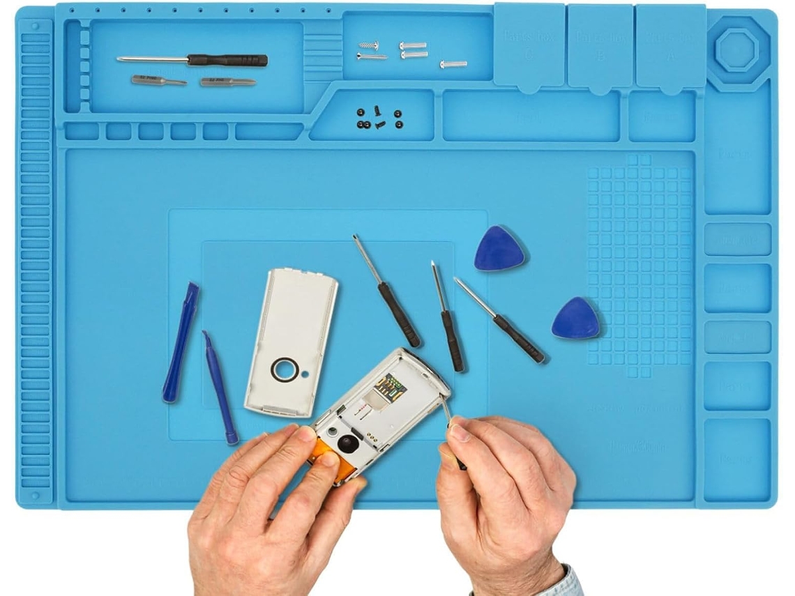 Tapete De Trabalho De Silicone, Reparo Eletrônico Magnético