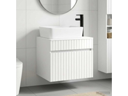 Vidaxl Conjunto De Móveis Para Banheiro Branco Brilhante