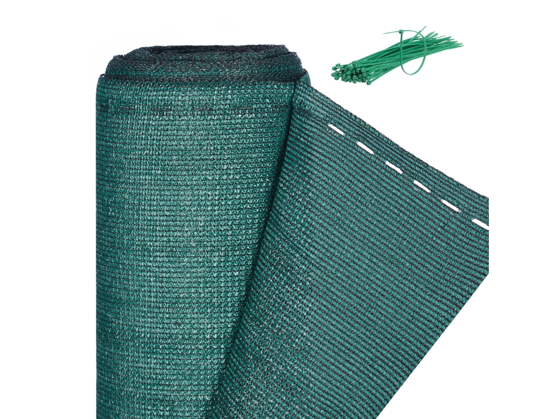 Tela De Vedação Relaxdays, Proteção Visual Para Cercas E Varandas, Tecido Hdpe, 2 X 20 M, Verde