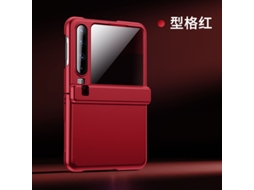 Capa Para Celular Huawei Purax Vermelha Anti-espionagem Com Suporte Oculto, Pintura Em Spray, Dobradiça Magnética E Proteção.