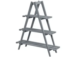 Suporte De Madeira Para Planta Madeira De Abeto Cor Cinzento 100x36x112 Cm Outsunny