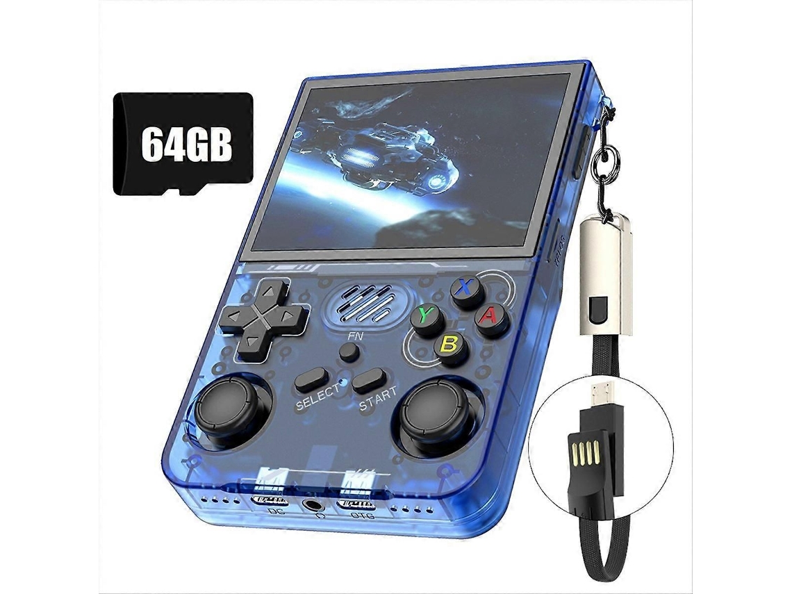 Console de Jogos Portátil Retrô R36xx com 64 Gb, Mais 14.000 e Tela 3,5 Polegadas. GOKOCO