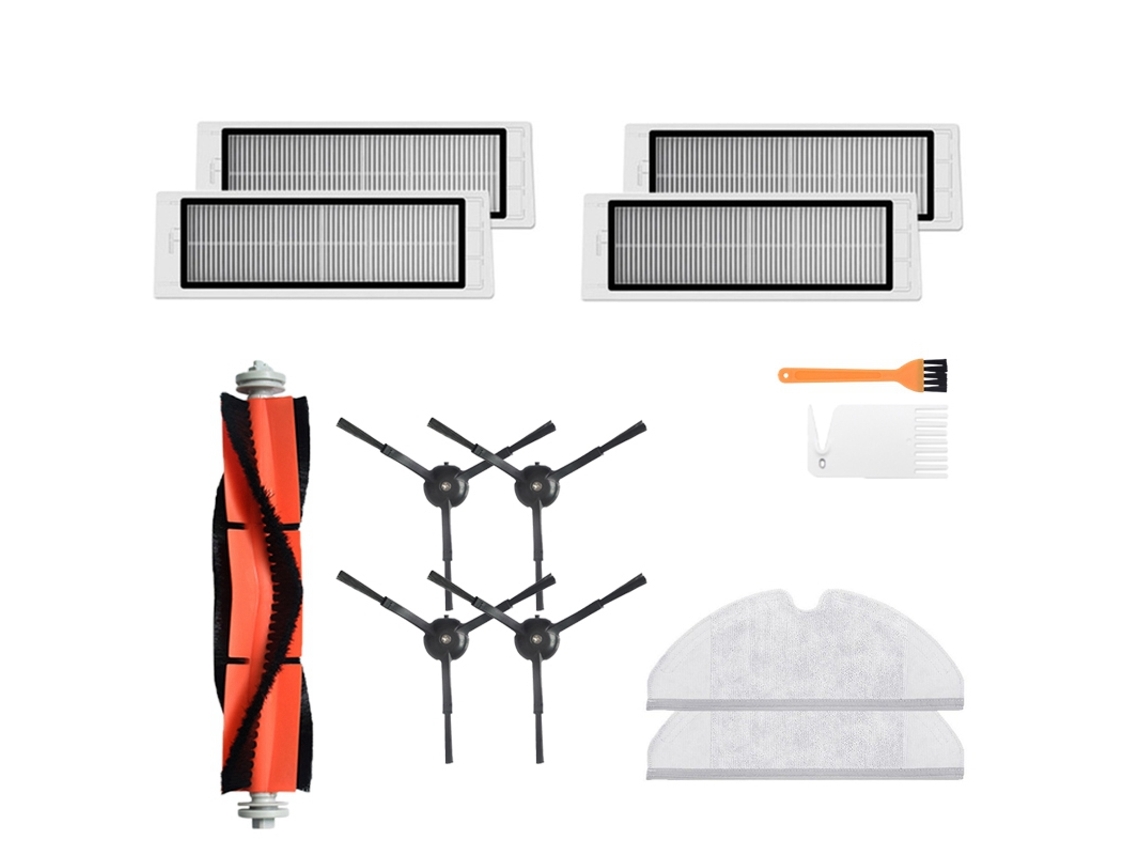 Para xiaomi roborock s6 maxv s6 puro s6 s5 max s5 s4 aspirador de pó todas as peças substituir acessórios kits filtro lado brus