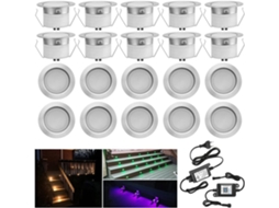 Kits De Iluminação De Luxo Para Deck Externo, Led Branco Quente Para Pátio E Jardim, Fácil Instalação, Baixa Tensão, 12 V Dc, Ip67, Iluminação De Pais