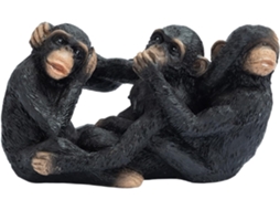 Estatuetas De Macacos Para O Jardim - Não Veja Nada, Não Ouça Nada |