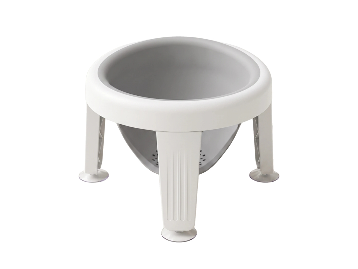 Assento De Banho, Design Antiderrapante, Fácil De Limpar, Cinza