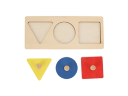Primerox puzzle com Alavanca Geométrico de Madeira para Bebês Infantil Educativo de Formas e Cores