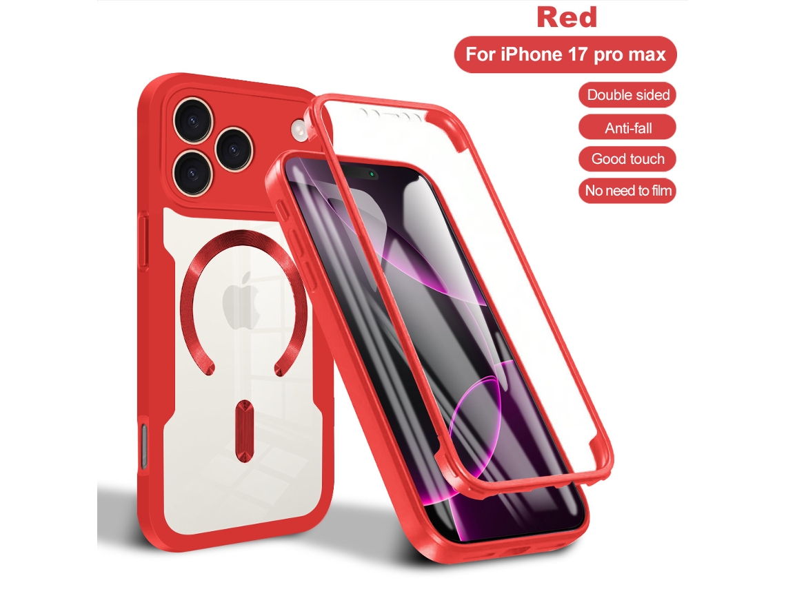 Capa Magnética Transparente Para Celularvermelho - Iphone 11 Pro Max