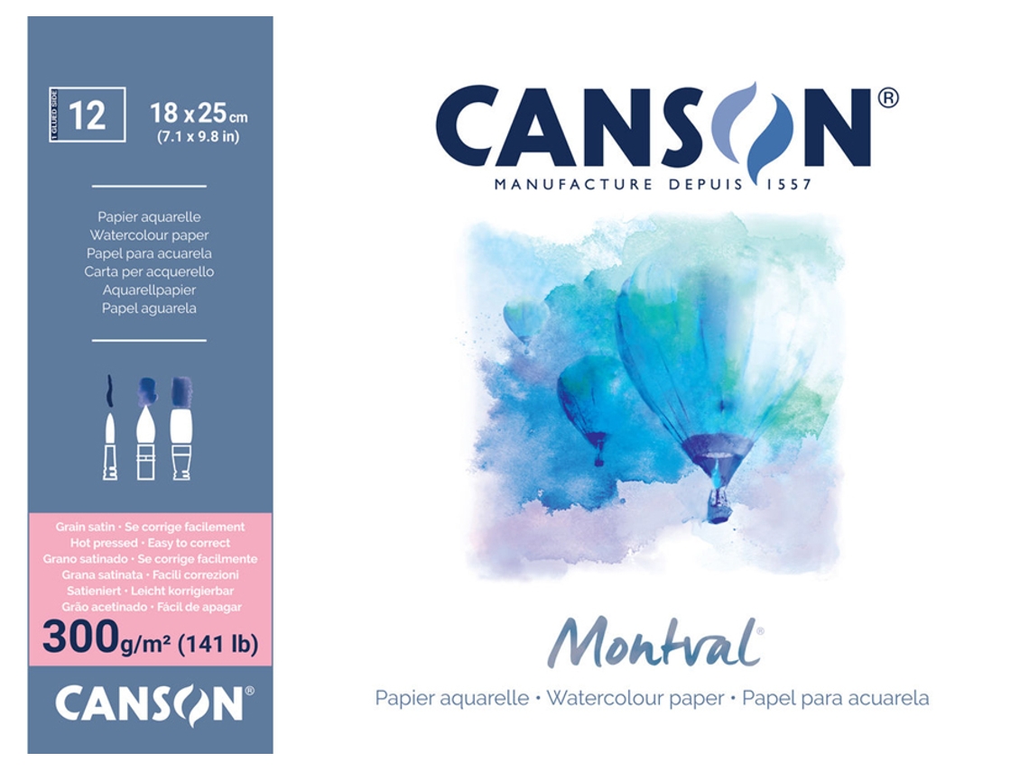 Bloco de Aquarela CANSON Montval 240 X 320 Mm 300 G/M²