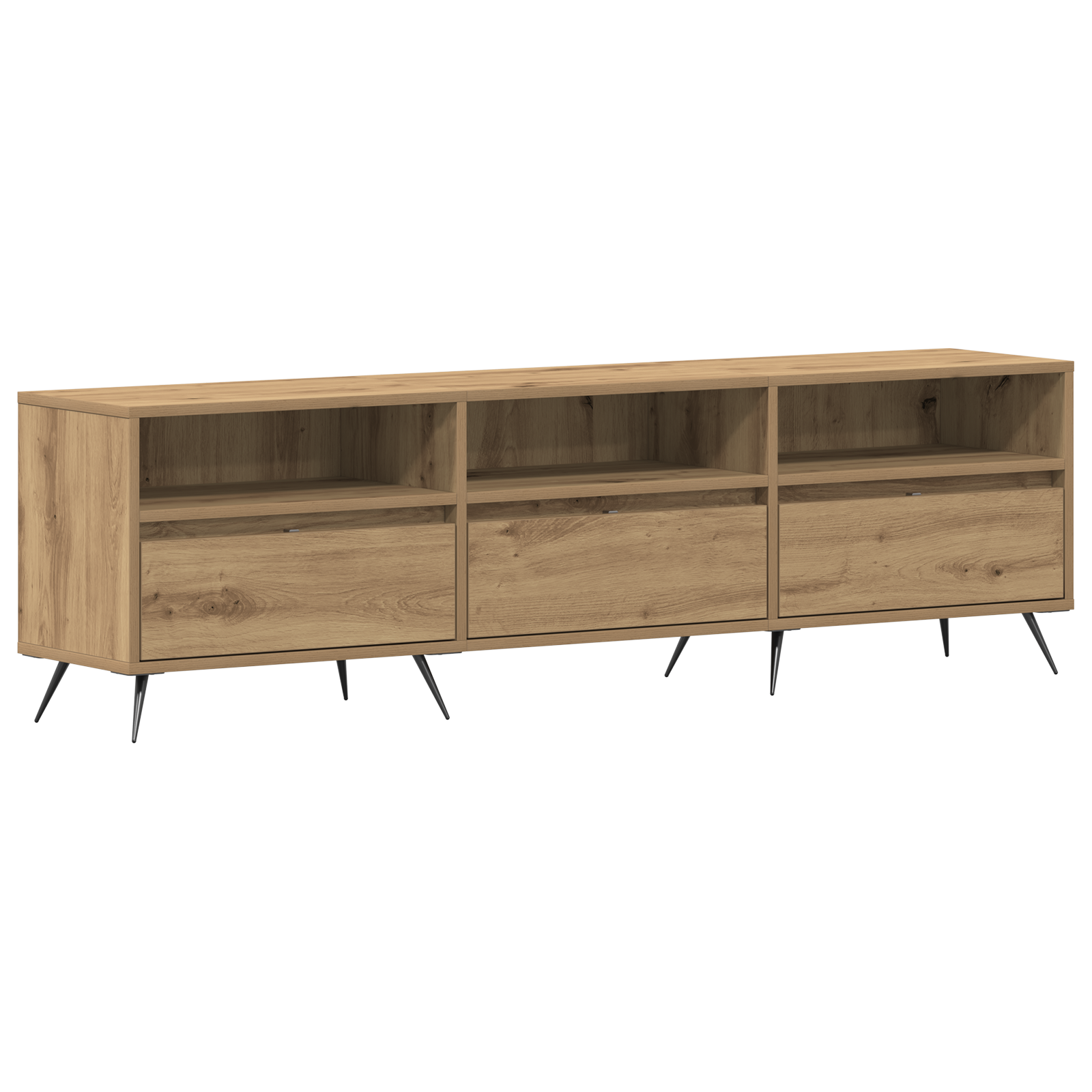 Conjunto 1 Gabinete Para Tv Vidaxl Castanho Derivados De Madeira (150 X 30 X 44,5 Cm)
