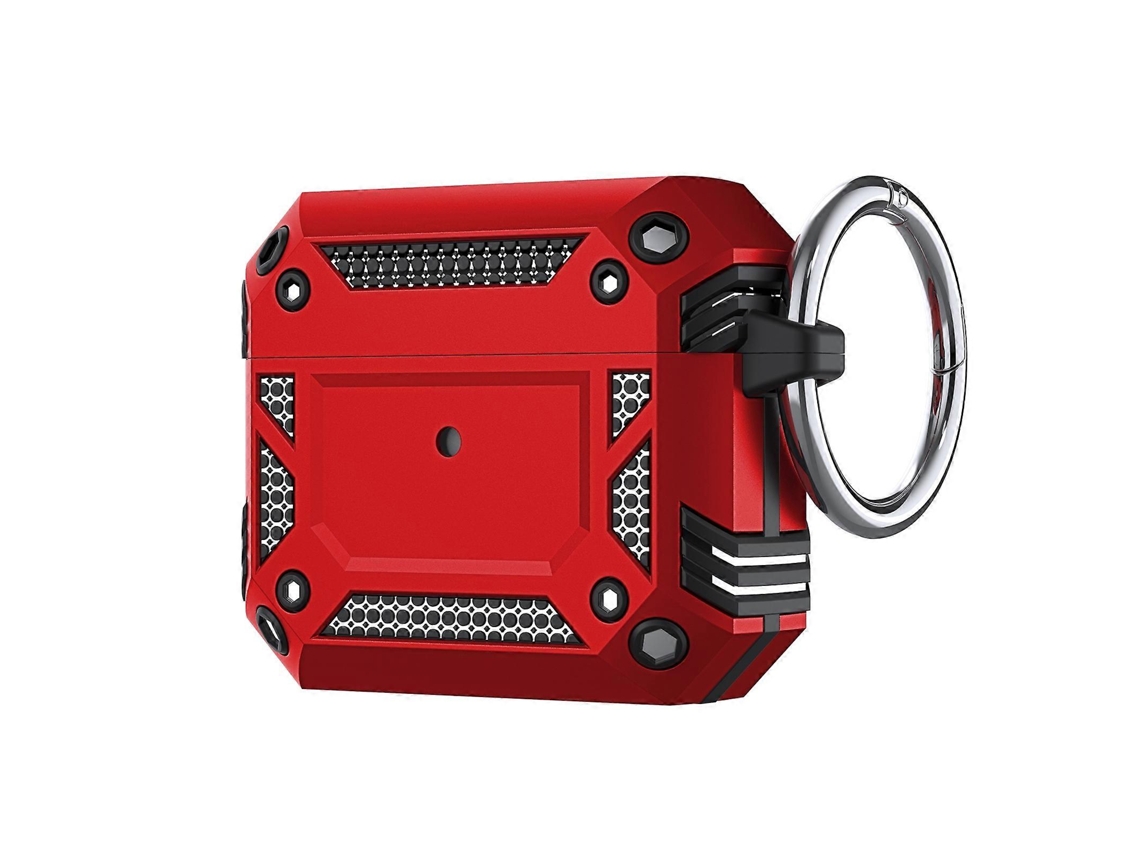 Capa Para Airpods 4 Em Tpu Híbrido Com Pc À Prova De Choque E Gancho.