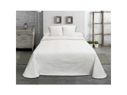 Colcha HOSTELINE ESPIGA (Branco - 200 x 270 cm)