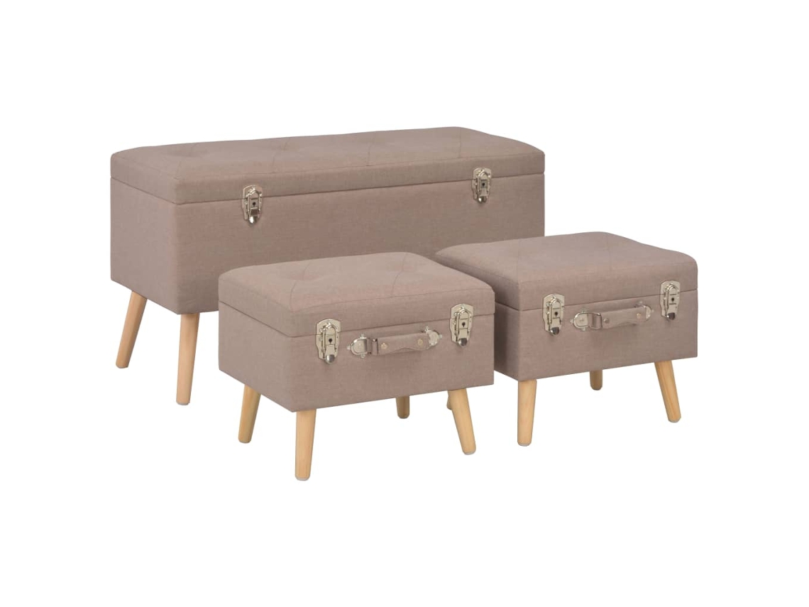 Stool, Stools Vidaxl Marrom Tecido (n/a)