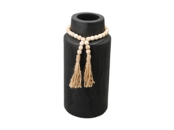 ORIGEN Home Decor Vaso Vasos e Porta-velas Vaso Negro - 30x14x14cm