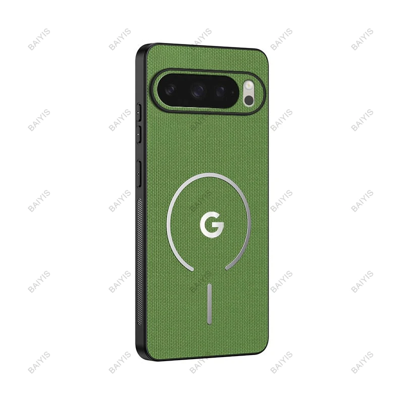 (verde, Google Pixel 9) Capa Protetora Magnética À Prova De Choque, Compatível Com Carregamento Sem Fio Magsafe.