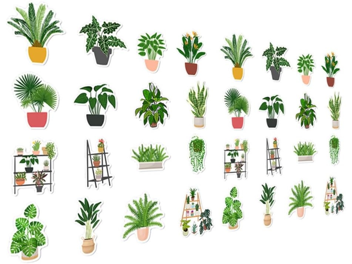 Healifty Conjunto De 32-adesivos Magnéticos Com Design Bonsai Para Geladeira Em Pvc