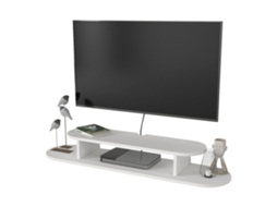 Móvel De Tv,móvel Baixo,combinação Em Branco E Preto De Alto Brilho. Design Com Blocos De Cores,gavetas,compartimentos,vários Espaços D Ehstmind