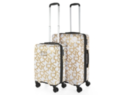 Conjunto de Malas DKNY DKNY-626D Deco Signature Ouro Branco Pc Case Set 44X68X27 5 Cm 69L