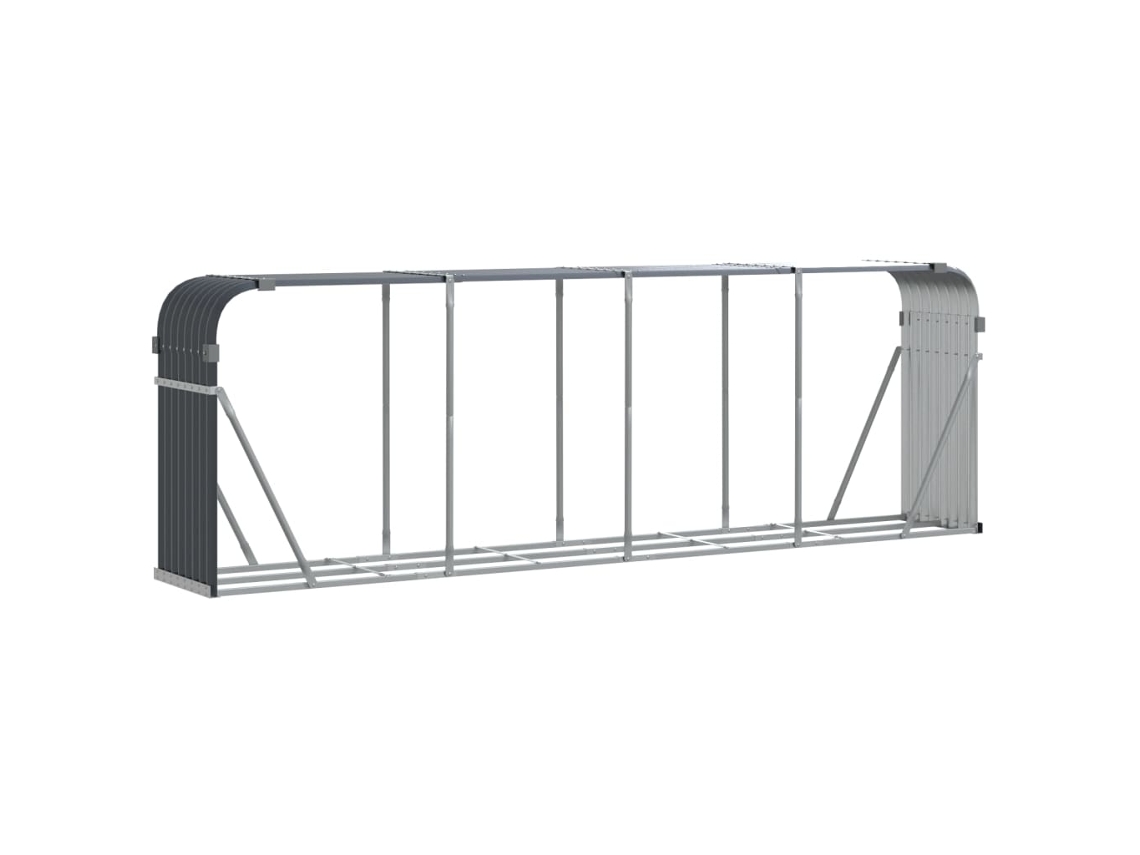 Log Holder, Log Holders Vidaxl Antracite Aço (300 X 45 X 100 Cm)