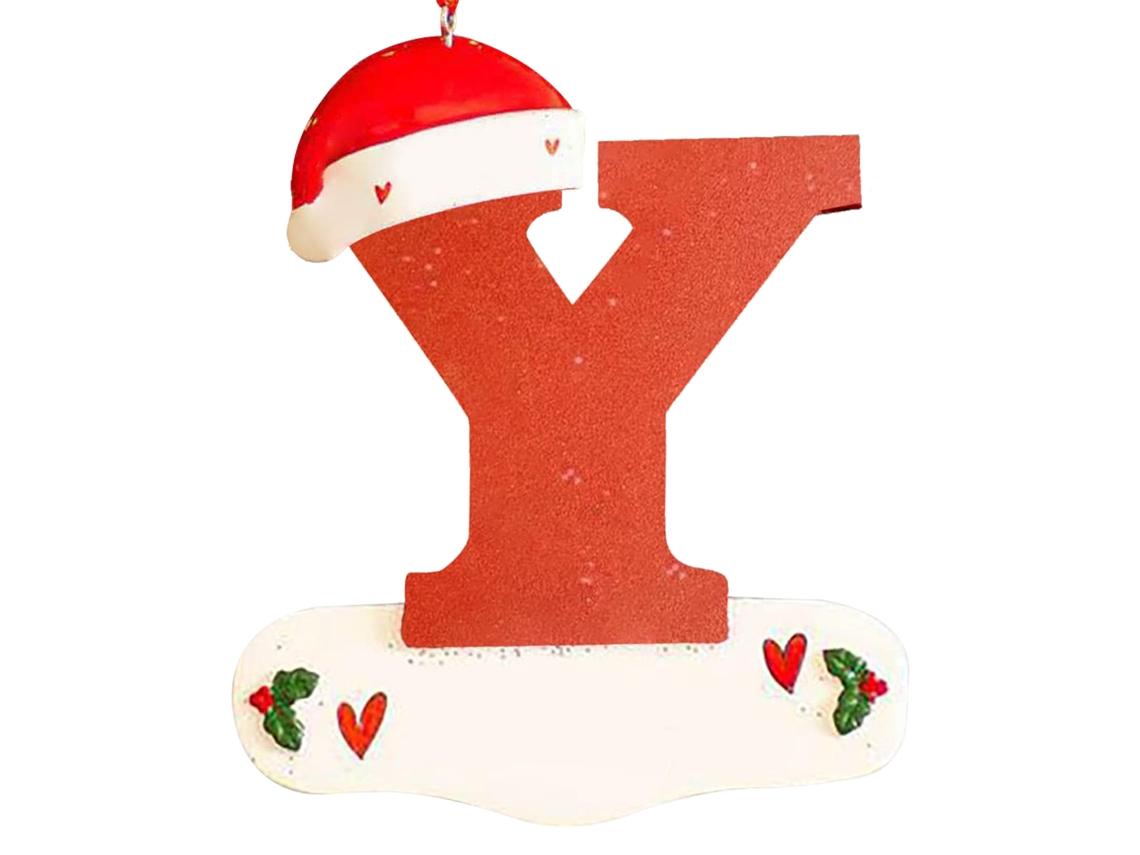 Laxiscreed Decoração De Natal Personalizada Com Nome Y Para Festas Especiais