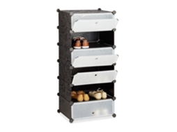 Sapateira Modular De Plástico Com 6 Compartimentos