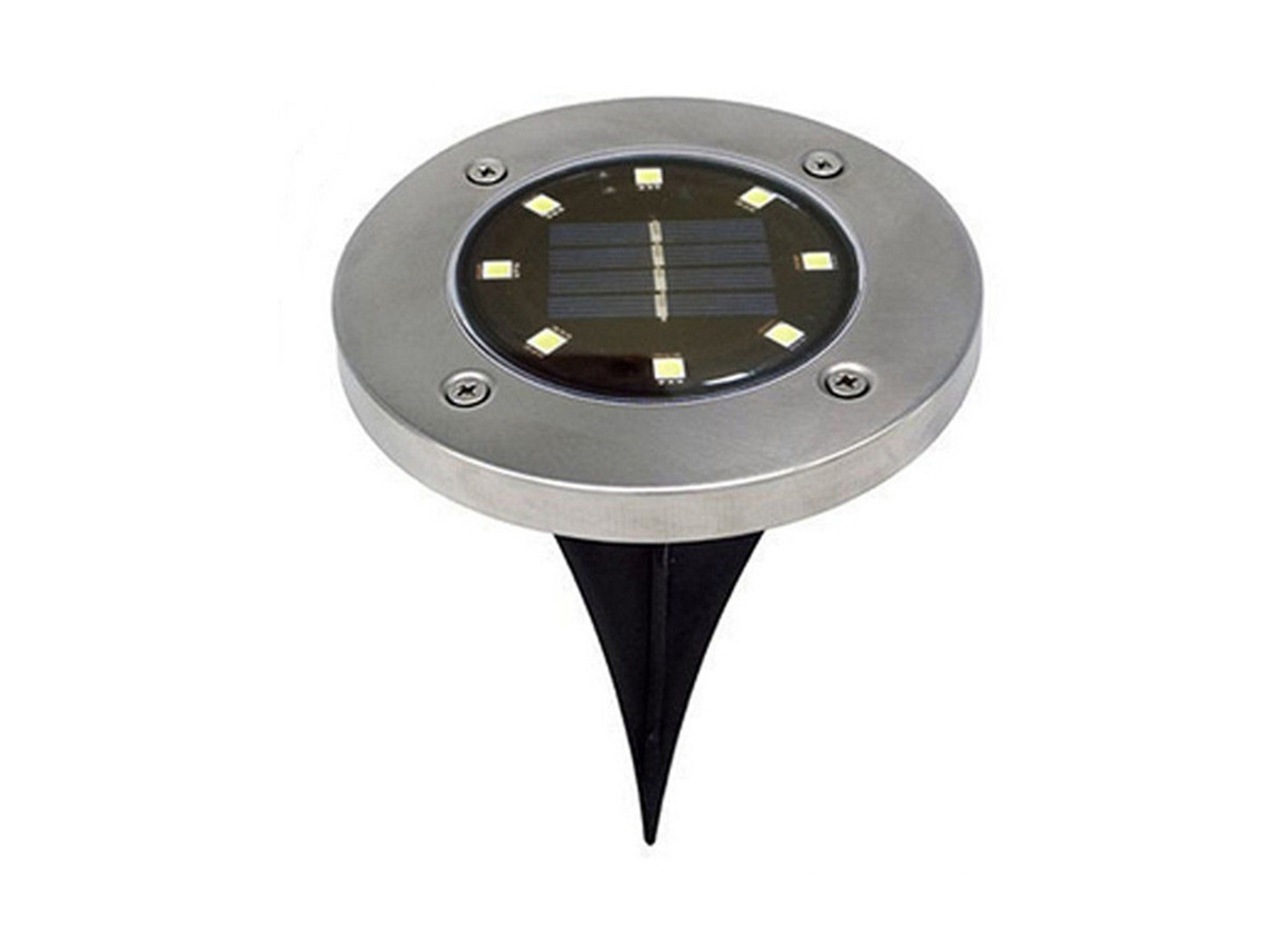 Luminária Solar de Solo IP65 para Jardim Pátio AQUAFORGE