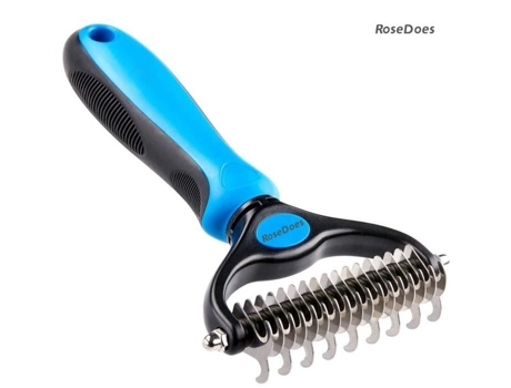 Escova De Toalete - Rosedoes - Profissional - Para Cães De Pelo Longo - Double Face - Antiderrapante