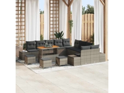 Vidaxl Conjunto De Sofá De Jardim 14 Unid. 13-número De Lugares