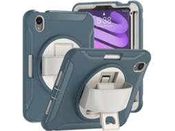 Capa Protetora Para Tablet Em Pc + Tpu Com Rotação De 360 ​​graus Para Ipad Mini 6 / Mini 2024, Com Suporte E Alça De Mão.