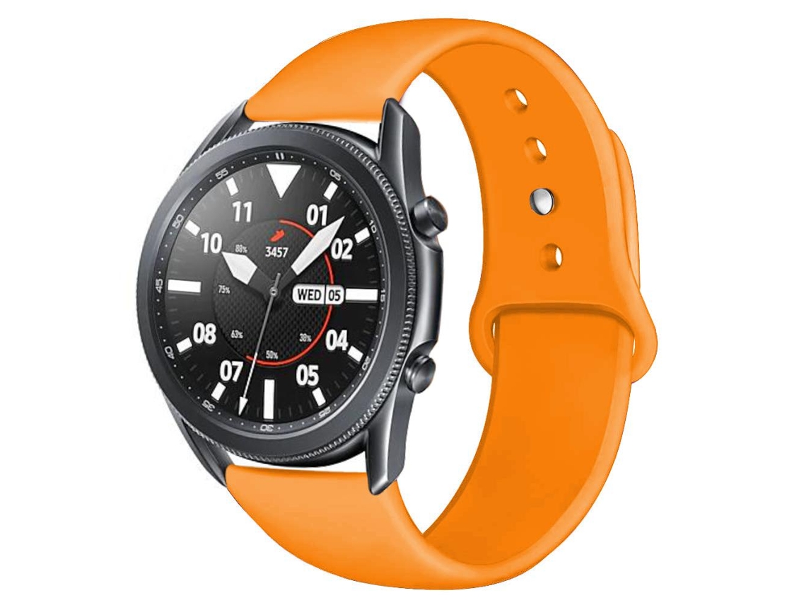 Bracelete Silicone Líquido para Haylou GST Laranja