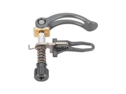 Tampa de Selim com liberação rápida, aço inox, para bicicletas dobráveis, 31.8mm, titânio | S/MARCA