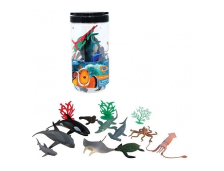 Set Con 13 Figuras De Animales Salvajes Del Océano Realistas P25valuvic