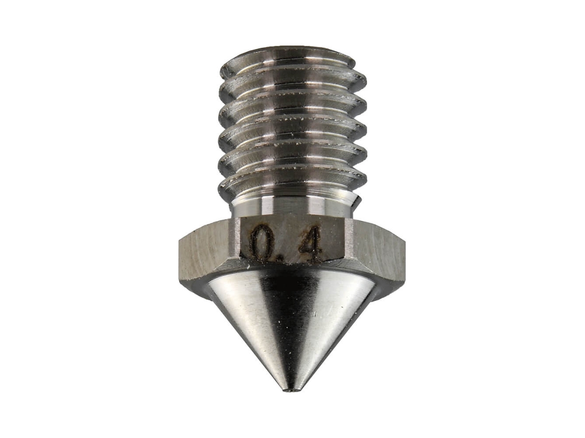 Bocal Flashforge 0,4 mm em aço, peça de reposição para Creator 4, 3 Pro, Guider E Plus.