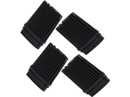 Conjunto De 4 Pincéis De Silicone Para Churrasco Com Cabos Ocos De Aço