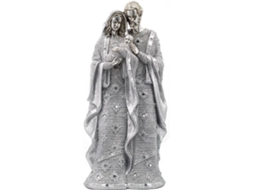 Figura Decorativa BY SIGRIS Nascimento de Jesus IV Resina (Cinzento - 49 x 15 x 23 cm)