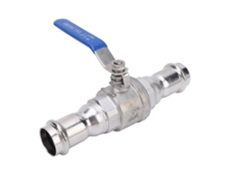 Válvula De Esferas Inox 304 Dn25 Com União De Compressão Laxiscreed Para Indústrias Automotivas