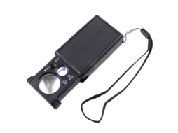 Lupa de joalheria 30x 60x com luz LED UV | S/MARCA