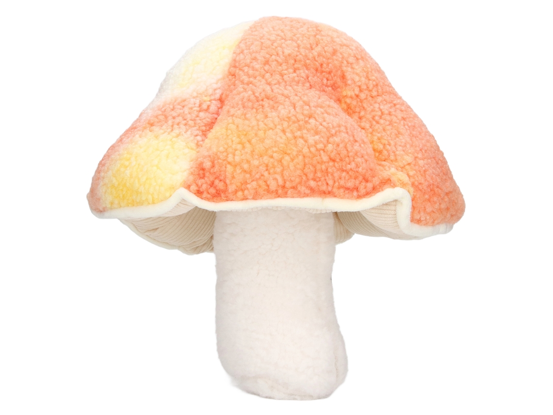 Mali brinquedo de Cogumelo Pelúcia Macia Fofo Decorativo Presente para Crianças Meninos Meninas Laranja