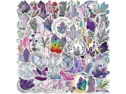 Pacote com 50 adesivos kawaii para scrapbooking, desenhos animados e estética para meninas. Feitos de PVC à prova d'água. Multiuso. Estilo 2.
